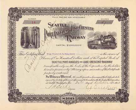 Seattle, Port Angeles & Lake Crescent Railway