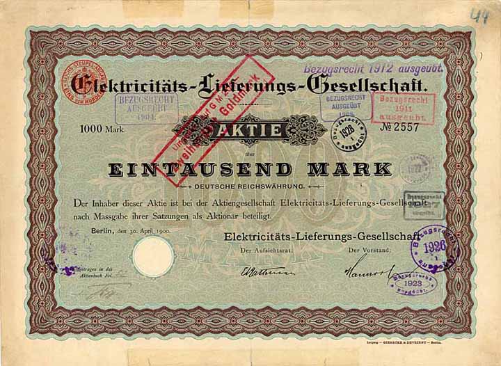 Elektricitäts-Lieferungs-Gesellschaft