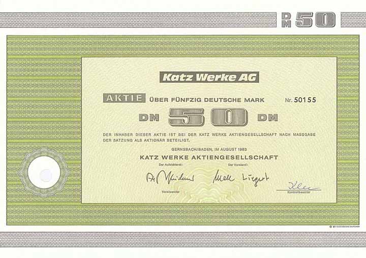 Katz Werke AG