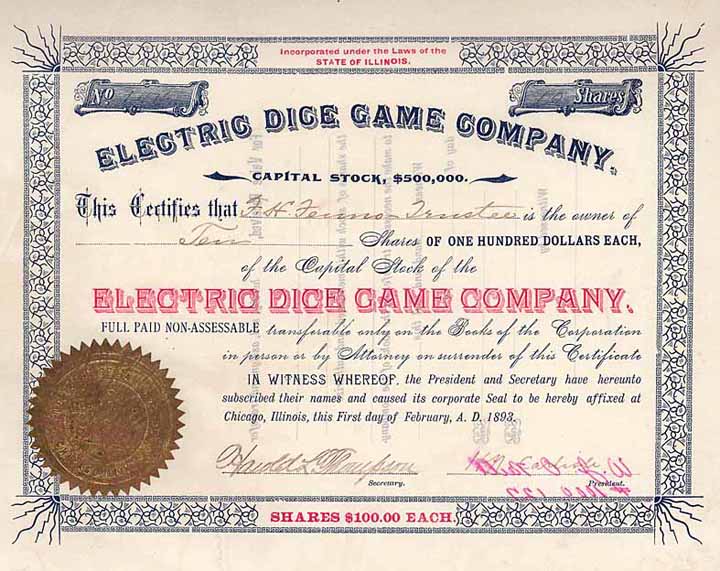 Electric Dice Game Co.