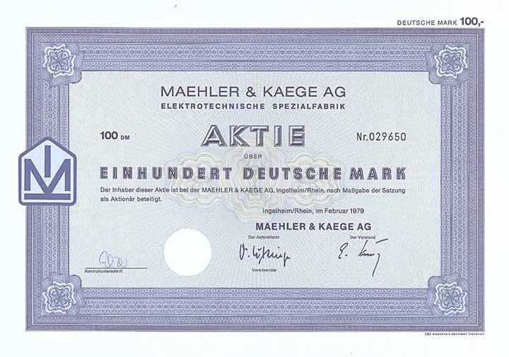 Maehler & Kaege AG