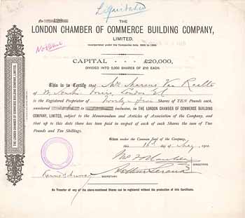 London Chamber of Commerce Building Co.