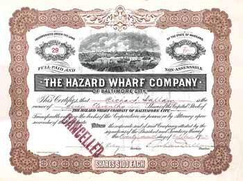 Hazard Wharf Company of Baltimore City