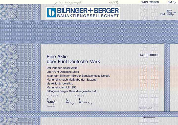 Bilfinger + Berger Bauaktiengesellschaft