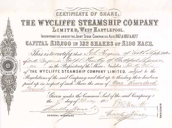 Wycliffe Steamship Co.