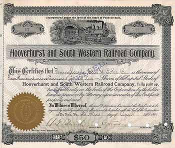 Hooverhurst & South Western Railroad
