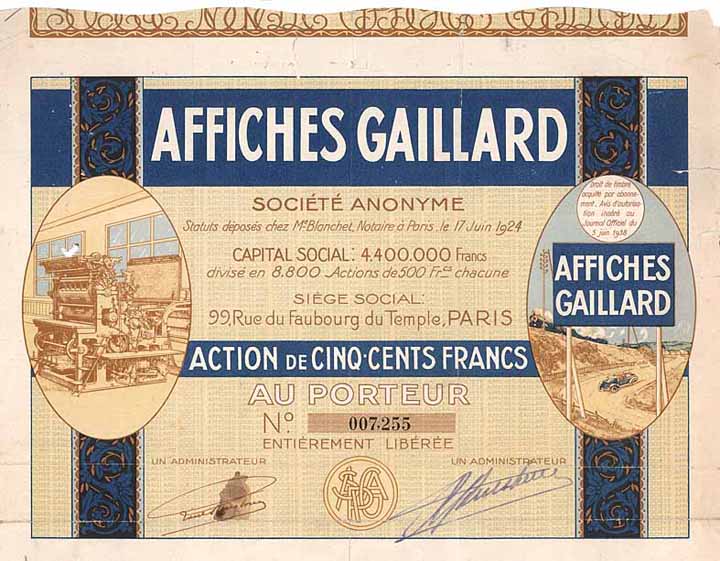 Affiches Gaillard S.A.