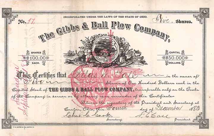 Gibbs & Ball Plow Co.