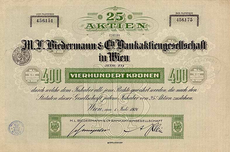 M. L. Biedermann & Co. Bankaktiengesellschaft