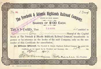 Freehold & Atlantic Highlands Railroad