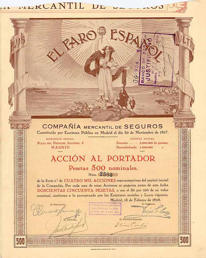 El Faro Espanol Cia. Mercantil de Seguros