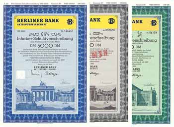 Berliner Bank AG (6 Stücke)
