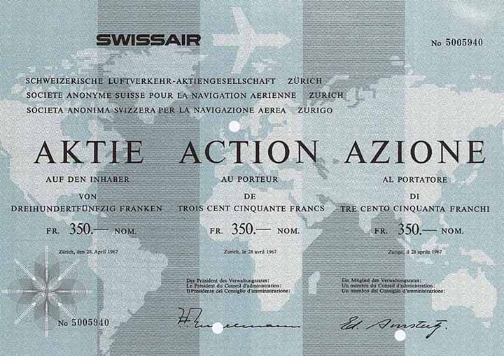 Swissair Schweizerische Luftverkehr-AG