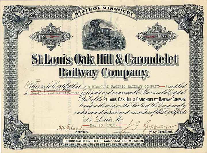 St. Louis Oak Hill & Carondelet Railway