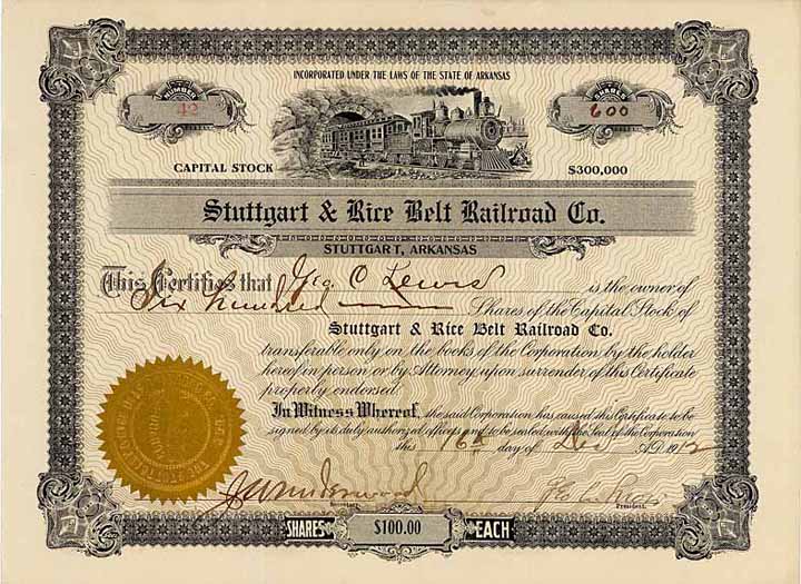 Stuttgart & Rice Belt Railroad