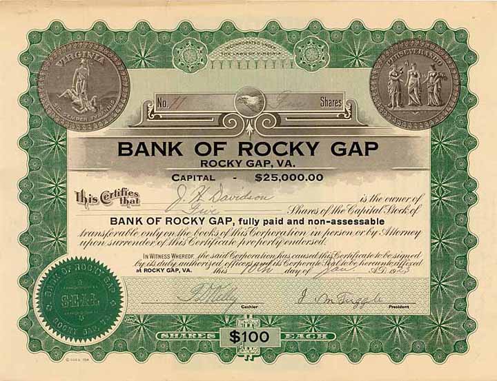 Bank of Rocky Gap, Va.