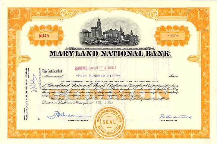 Maryland National Bank