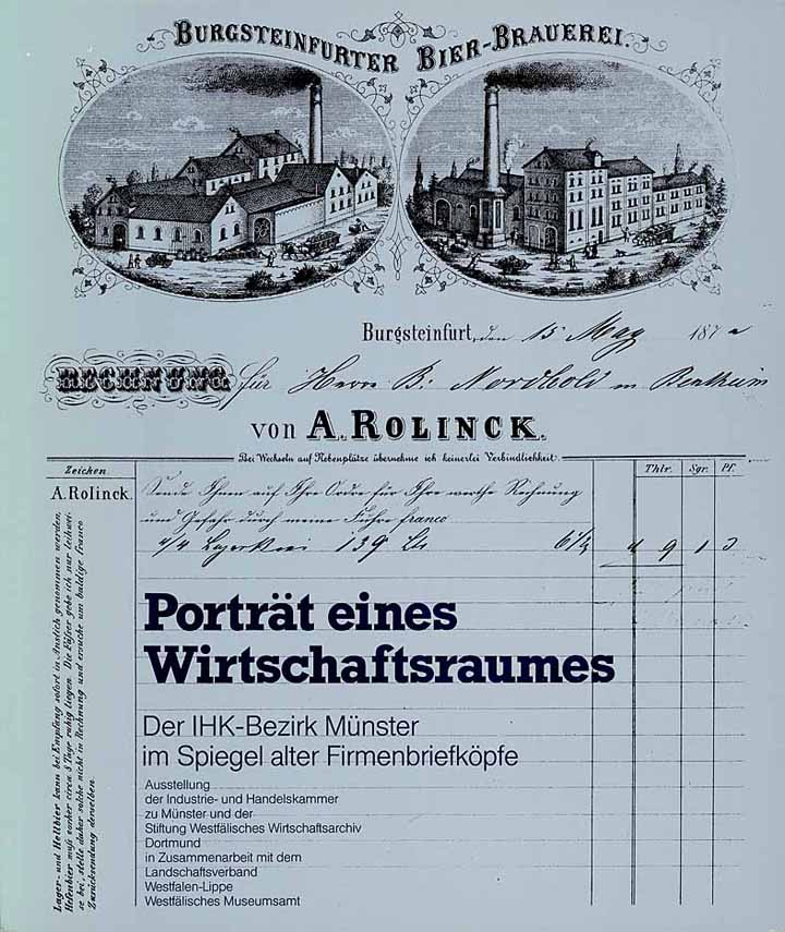 Portrait eines Wirtschaftsraumes - Der IHK-Bezirk Münster im Spiegel alter Firmenbriefköpfe