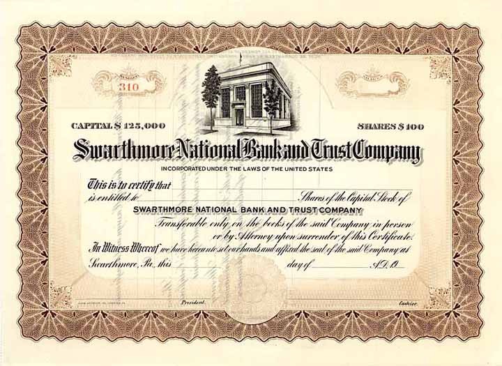 Swarthmore National Bank and Trust Co.