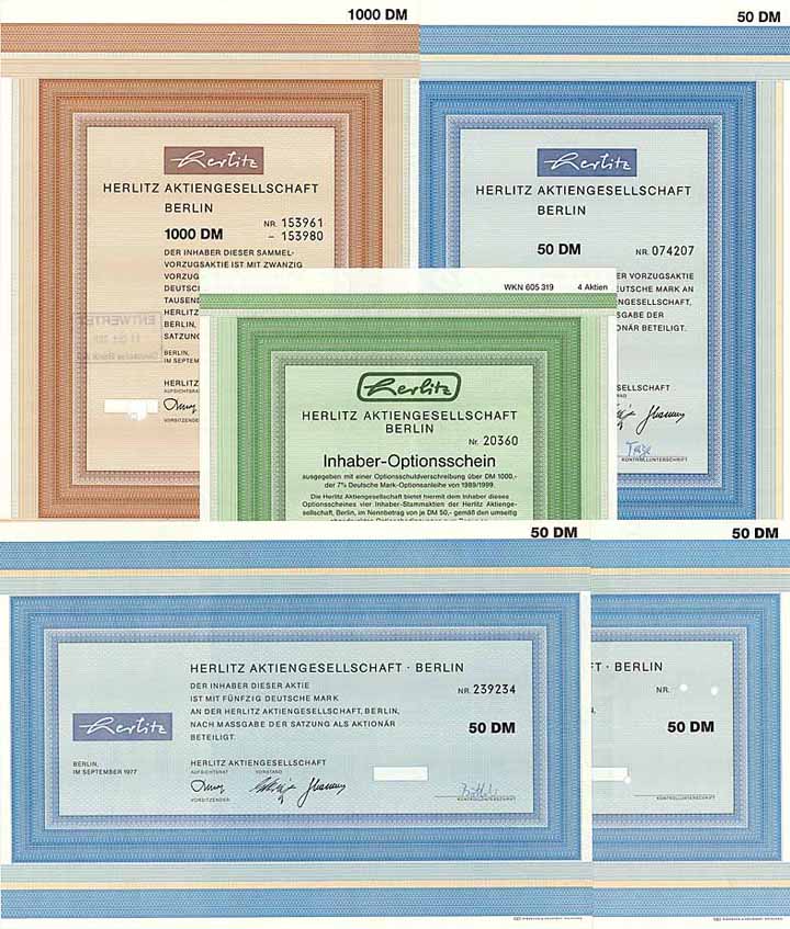 Herlitz AG (5 Stücke)