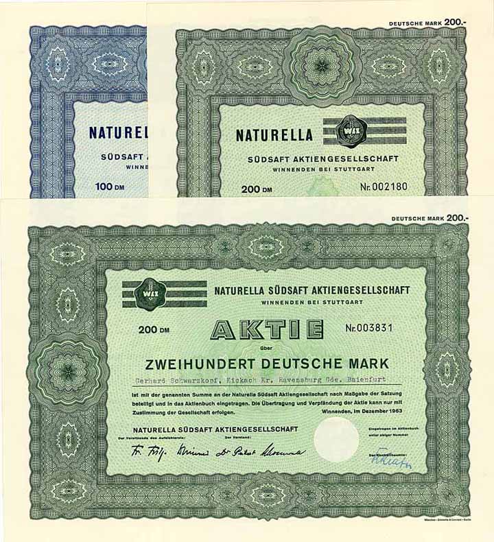 Naturella Südsaft AG (9 Stücke)