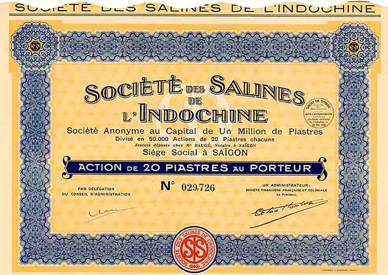 Soc. des Salines de l‘Indochine S.A.