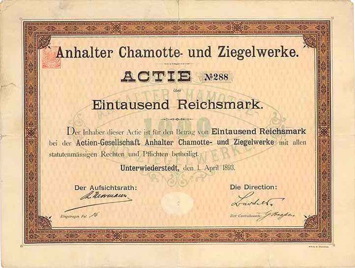 Anhalter Chamotte- und Ziegelwerke