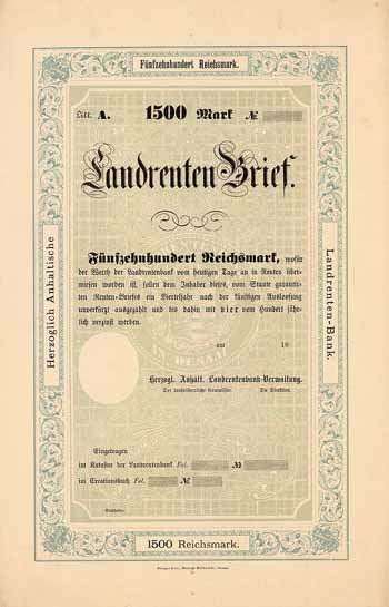 Herzogl. Anhalt. Landrentenbank