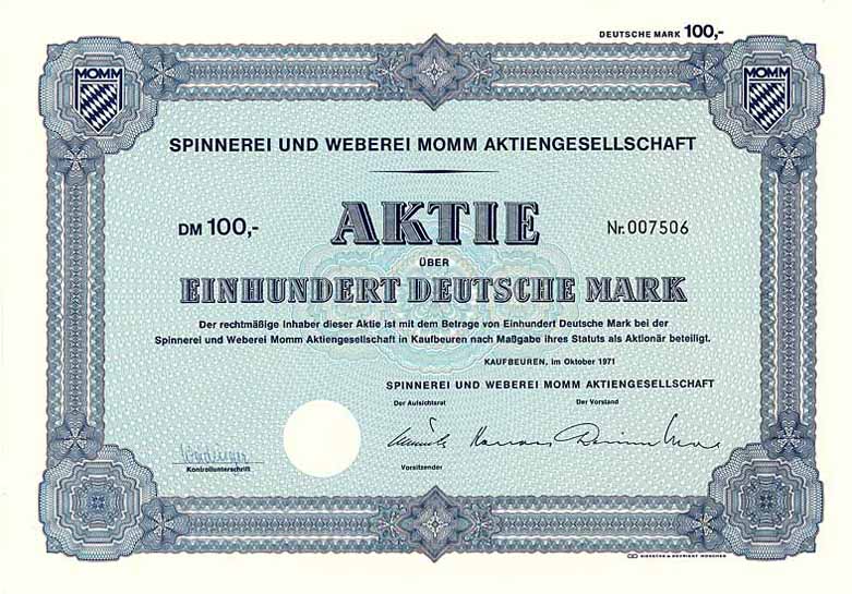 Spinnerei und Weberei Momm AG