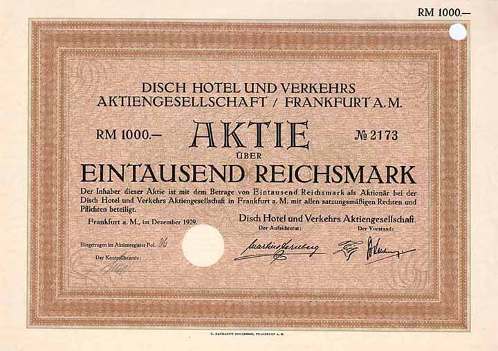 Disch Hotel und Verkehrs AG