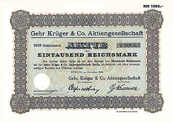 Gebr. Krüger & Co. AG