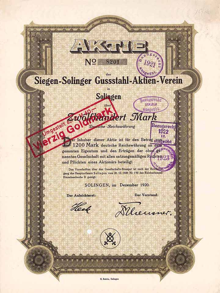 Siegen-Solinger Gussstahl-Aktien-Verein