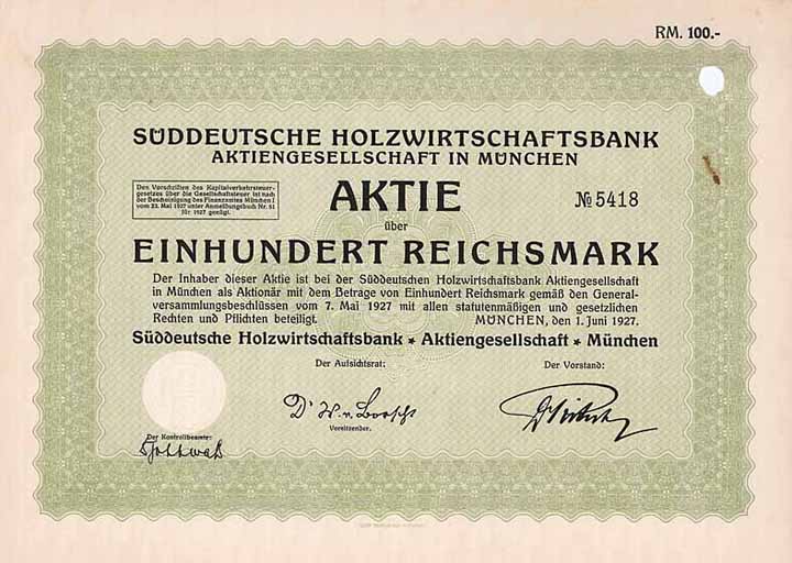 Süddeutsche Holzwirtschaftsbank AG