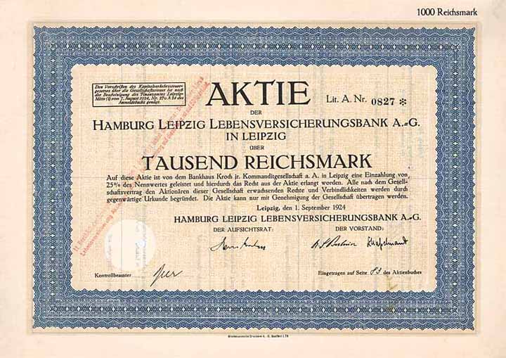 Hamburg Leipzig Lebensversicherungsbank AG