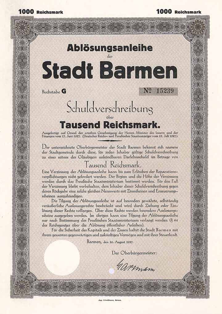 Stadt Barmen