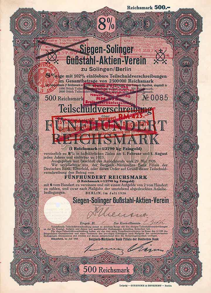 Siegen-Solinger Gußstahl-Aktien-Verein