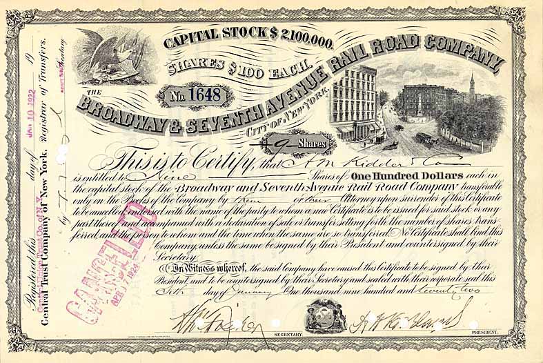 Broadway & Seventh Avenue Railroad