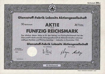 Glanzstoff-Fabrik Lobositz AG