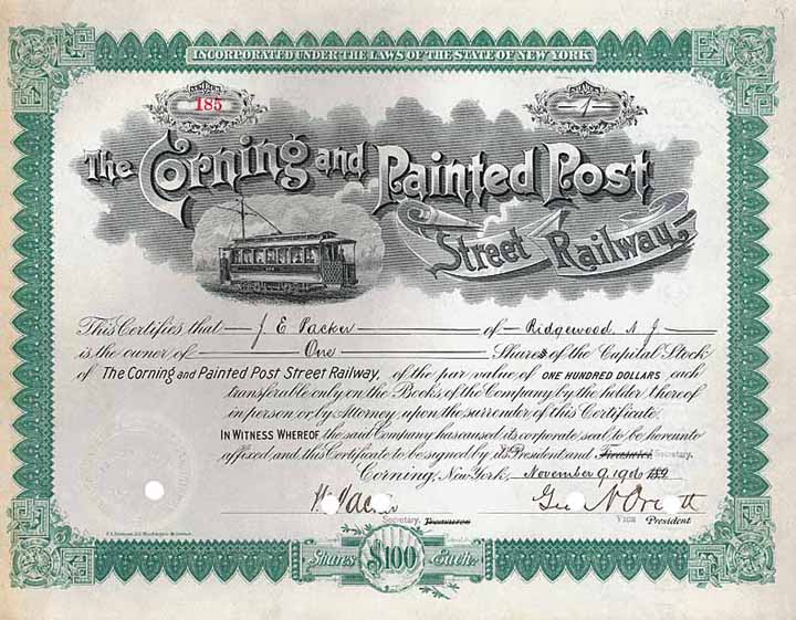 Corning & Painted Post Street Railway