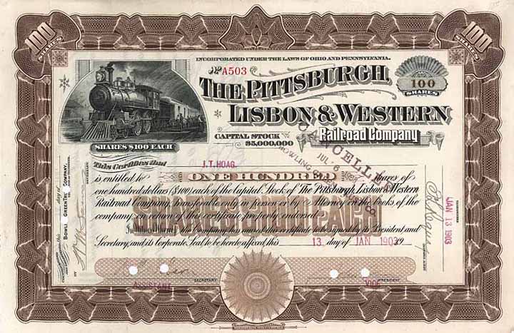 Pittsburgh, Lisbon & Western Railroad