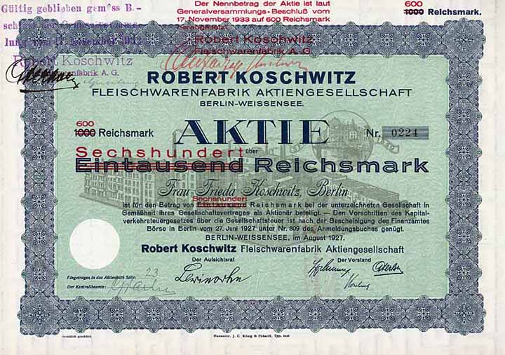 Robert Koschwitz Fleischwarenfabrik AG