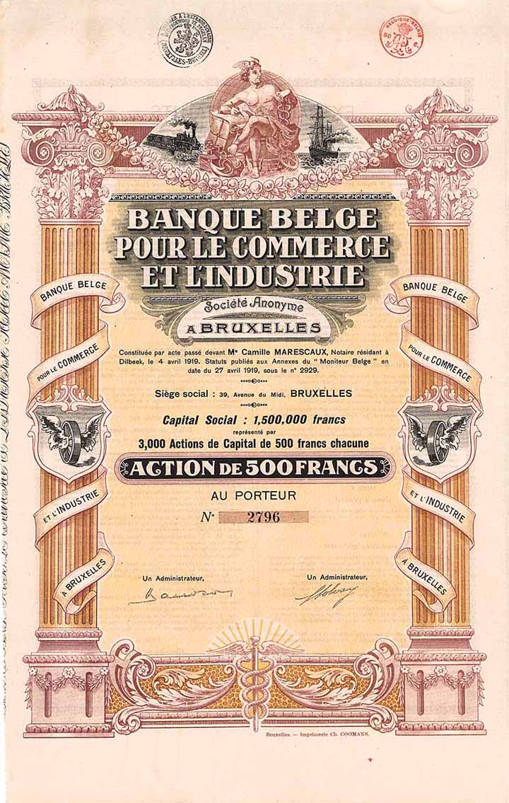 Banque Belge pour le Commerce et l'Industrie S.A.