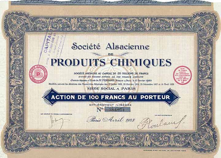 Soc. Alsacienne de Produits Chimiques S.A.