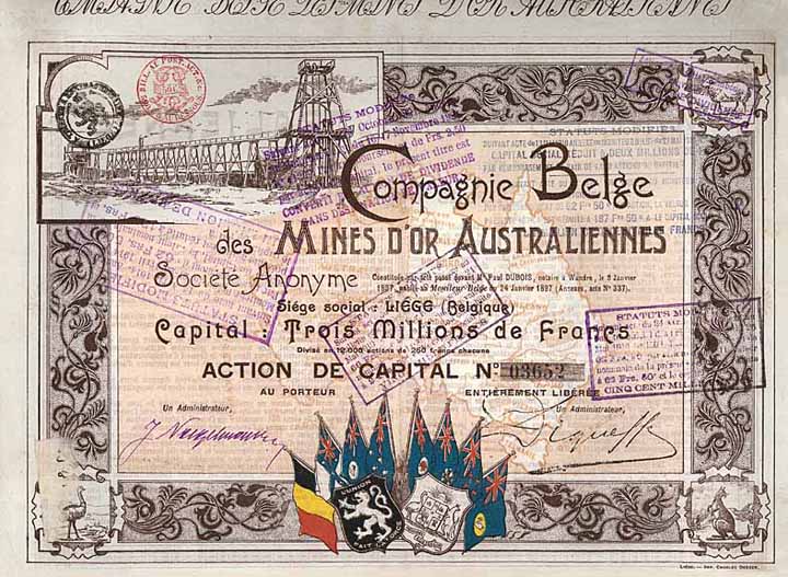 Cie. Belge des Mines d'Or Australiennes S.A.