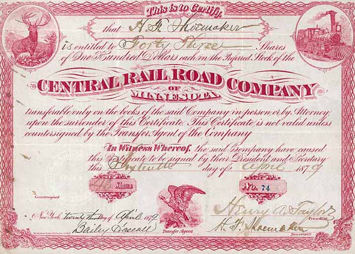 Central Rail Road Co. of Minnesota