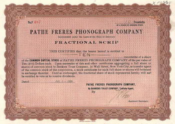 Pathe Freres  Phonograph Co.