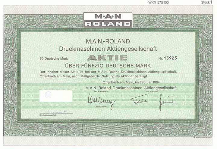 M.A.N.-Roland Druckmaschinen AG