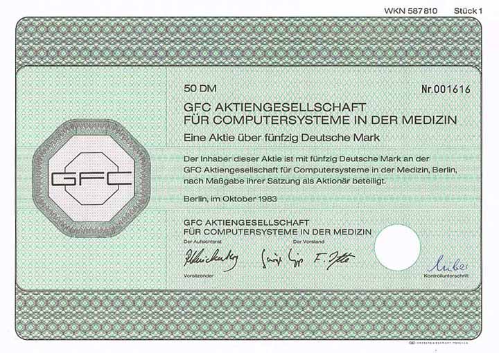 GFC AG für Computersysteme in der Medizin