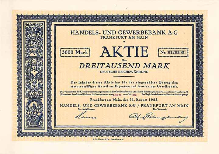 Handels- und Gewerbebank AG