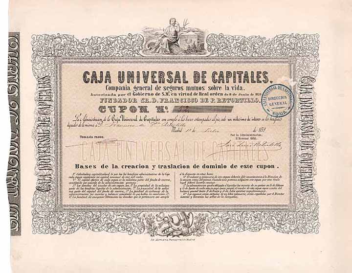 Caja Universal de Capitales Cia. Gen. de Seguros Mutuos Sobre la Vida